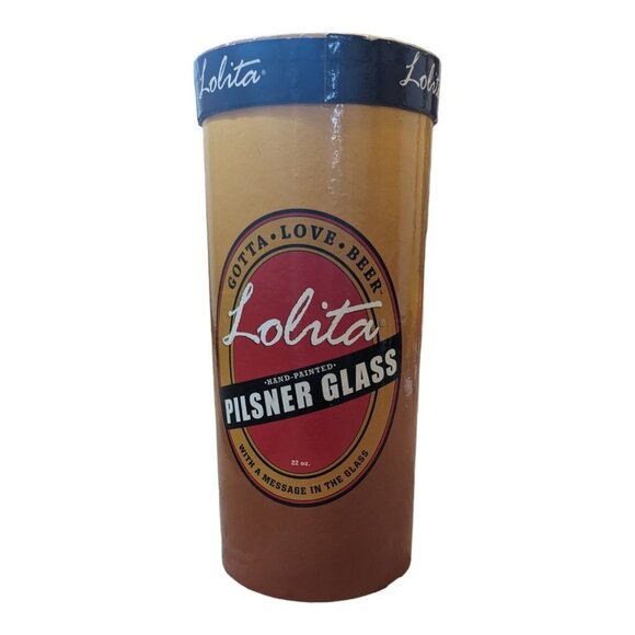 LOLITA Birthday Pilsner Style 22 oz GLASS Hand painted - Picture 9 of 16